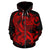 Polynesian Hawaii All Over Zip up Hoodie Kanaka Maoli Red Turtle - Polynesian Pride