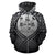 Fiji All Over Zip up Hoodie Lift up Black - Polynesian Pride