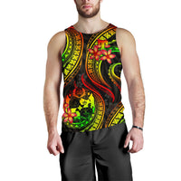 Tonga Polynesian Men Tank Top - Reggae Plumeria - Polynesian Pride