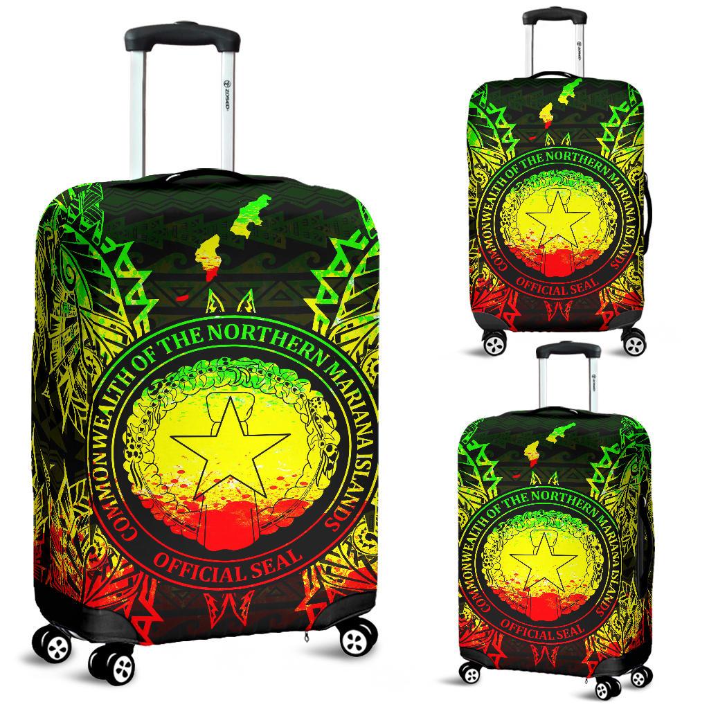 Northern Mariana Islands Polynesian Luggage Covers Map Reggae Reggae - Polynesian Pride