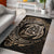Hawaiian Map Turtle Polynesian Circle Rug AH Rug Gold - Polynesian Pride