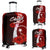 Chuuk Micronesia Luggage Covers - Coat Of Arm With Hibiscus Red - Polynesian Pride