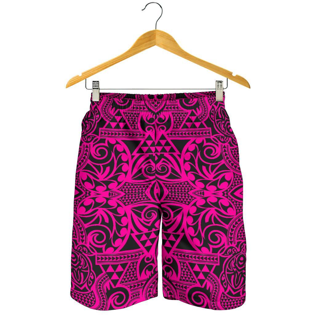 Polynesian Kakau Turtle Pink Men's Short - Polynesian Pride