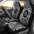 Papua New Guinea Car Seat Cover - Papua New Guinea Coat Of Arms Polynesian White Black Universal Fit Black - Polynesian Pride