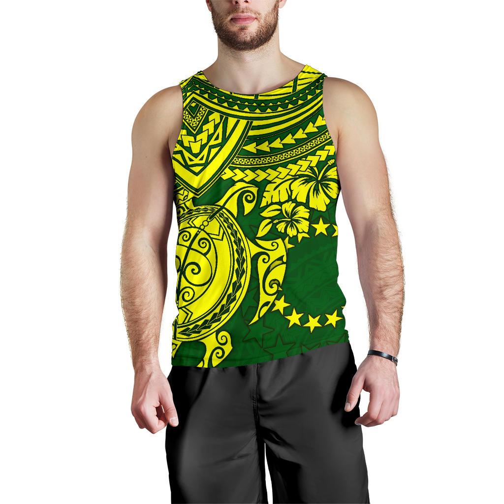 Cook Islands Polynesian Men's Tank Top - Polynesian Turtle - Polynesian Pride