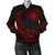 Hawaii Coat Of Arms Polynesian Women's Bomber Jacket - Red - Frida Style Red - Polynesian Pride