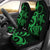 Cook Islands Car Seat Covers - Green Tentacle Turtle Universal Fit Green - Polynesian Pride