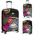 American Samoa Luggage Covers - Polynesian Hibiscus Pattern Black - Polynesian Pride