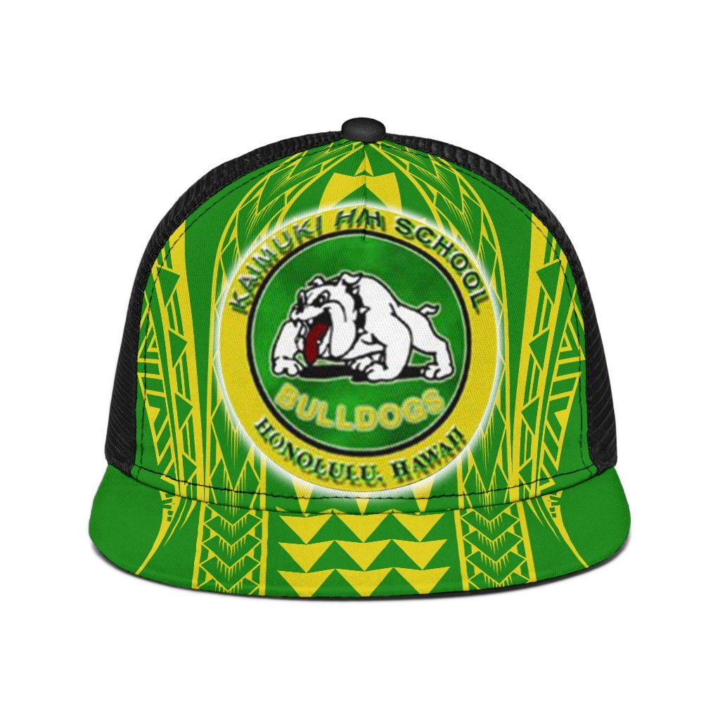 Hawaii - Kaimuki High Trucker Hat - AH Trucker Hat Universal Fit Green - Polynesian Pride
