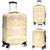 Polynesian Luggage Cover 24 White-Gold - Polynesian Pride