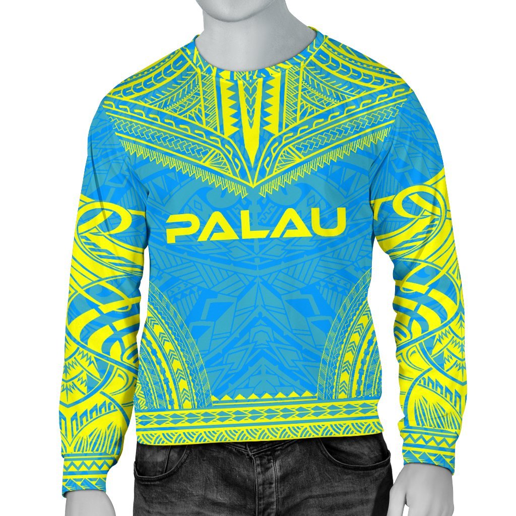 Palau Sweater - Polynesian Chief Flag Version Unisex White - Polynesian Pride