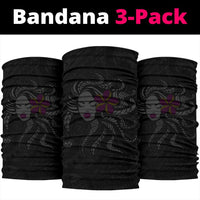 Hula Girl Polynesian Bandana 3 - Pack - Gray - AH - Polynesian Pride