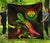Federated States of Micronesia Polynesian Premium Quilt - Turtle With Blooming Hibiscus Reggae - Polynesian Pride