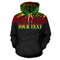 Tokelau Polynesian ll Over Custom Hoodie Reggae Horizontal - Polynesian Pride