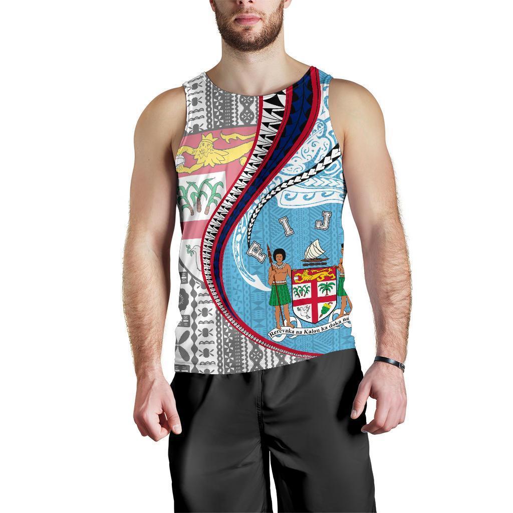 Fiji Men's Tank Top Kanaloa Tatau Gen FJ - Polynesian Pride