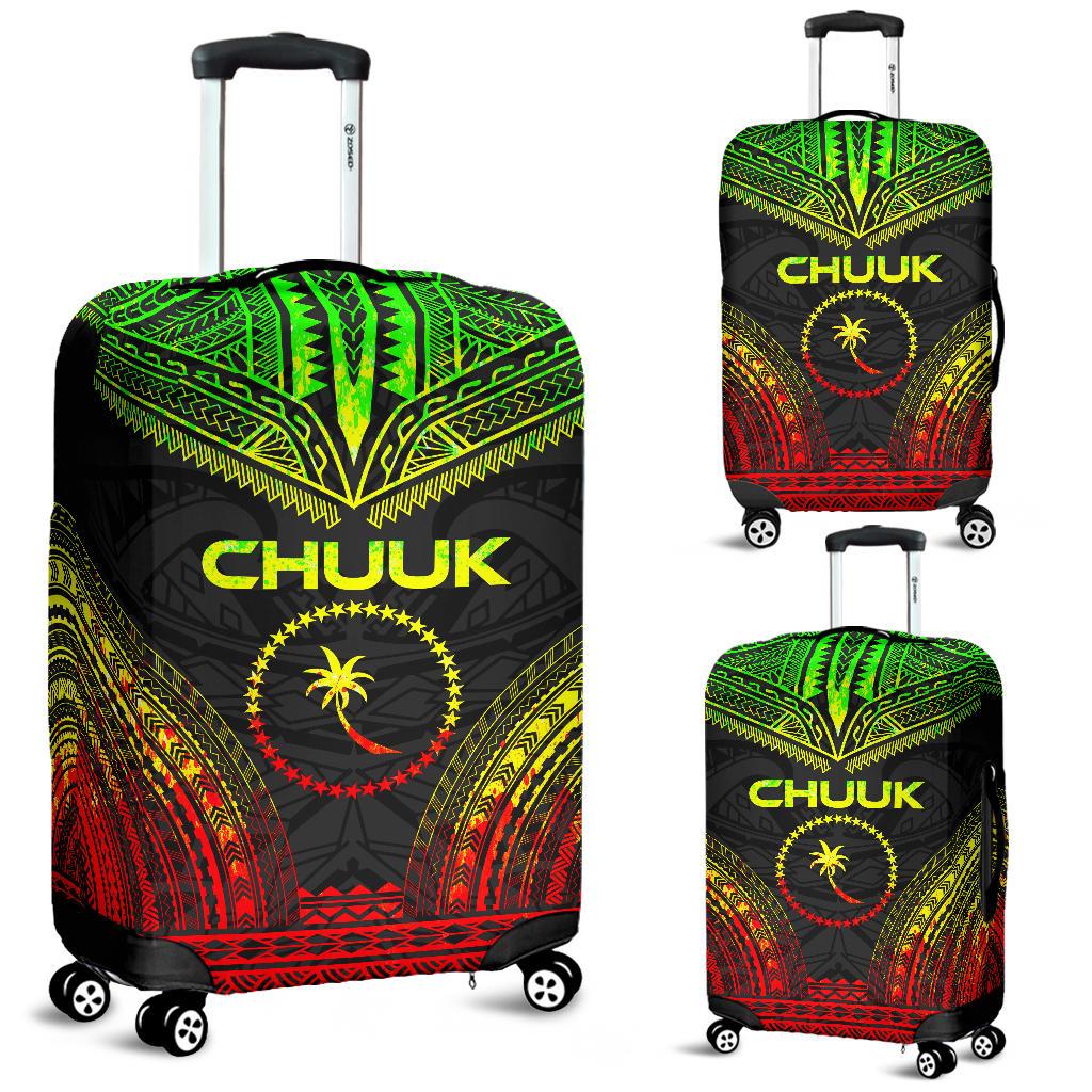 Chuuk Polynesian Chief Luggage Cover - Reggae Version Reggae - Polynesian Pride