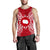 Cook Islands Polynesian Men Tank Top Map Red White Red - Polynesian Pride