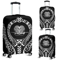 Papua New Guinea Luggage Cover - Polynesian Tribal Black - Polynesian Pride