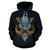 Polynesian Kamapuaa Flag of Hawaii Hoodie Blue Hawaiian Mythology Style - Polynesian Pride