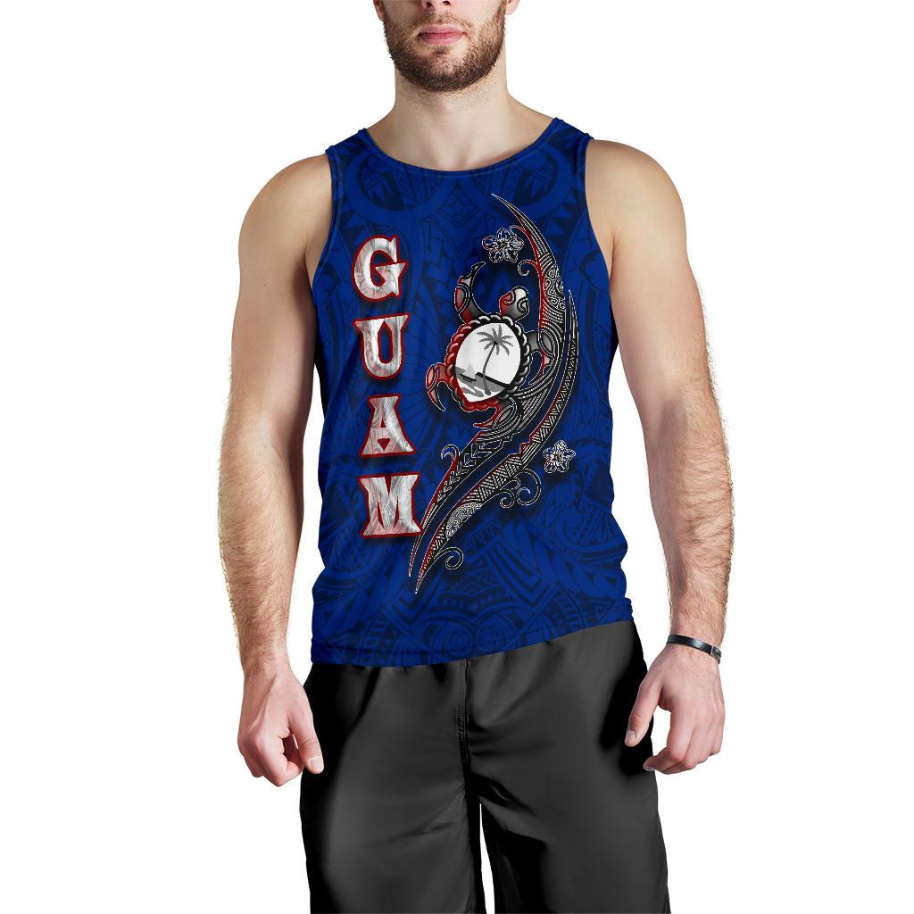 Guam Men's Tank Top - Turtle Waving - Polynesian Pride