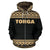 Tonga All Over Zip up Hoodie Polynesian Gold Version - Polynesian Pride