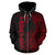 Yap Polynesian Custom Zip up Hoodie Coconut Red - Polynesian Pride