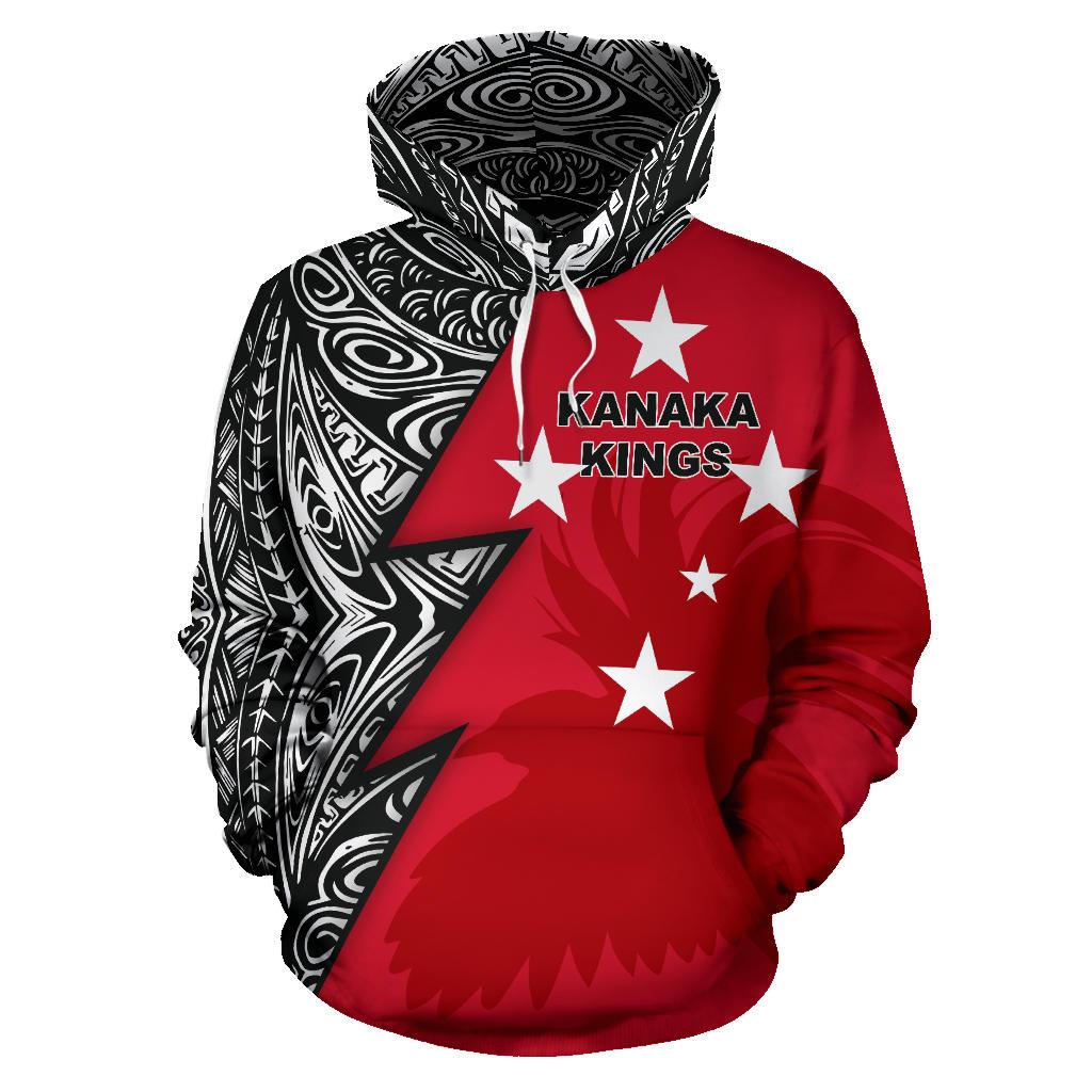 Kanaka Kings All Over Hoodie Flash Style - Polynesian Pride
