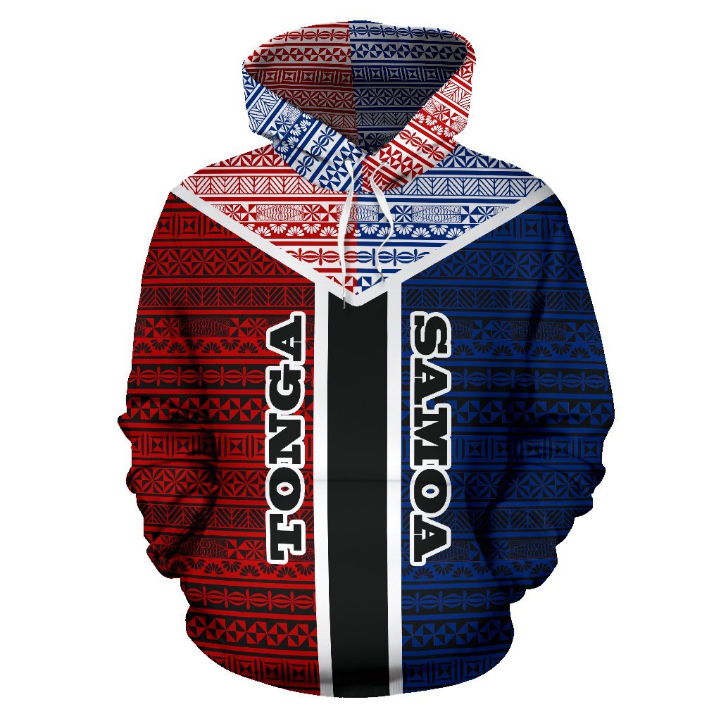 TokoUso Pullover Hoodie Tonga Samoa Coat of Arms - Polynesian Pride