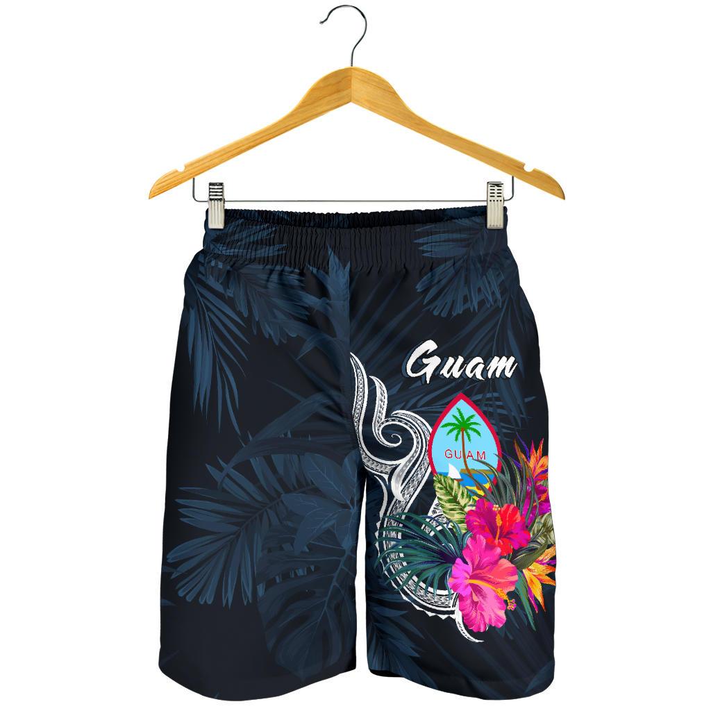 Guam Polynesian Men's Shorts - Tropical Flower - Polynesian Pride
