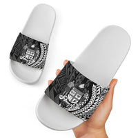 Fiji Slide Sandals - Wings Style White - Polynesian Pride