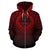 Federated States of Micronesia All Over Zip up Hoodie Lift up Red - Polynesian Pride
