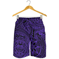 Polynesian Hawaiian Style Tribal Tattoo Violet Men's Short - Polynesian Pride