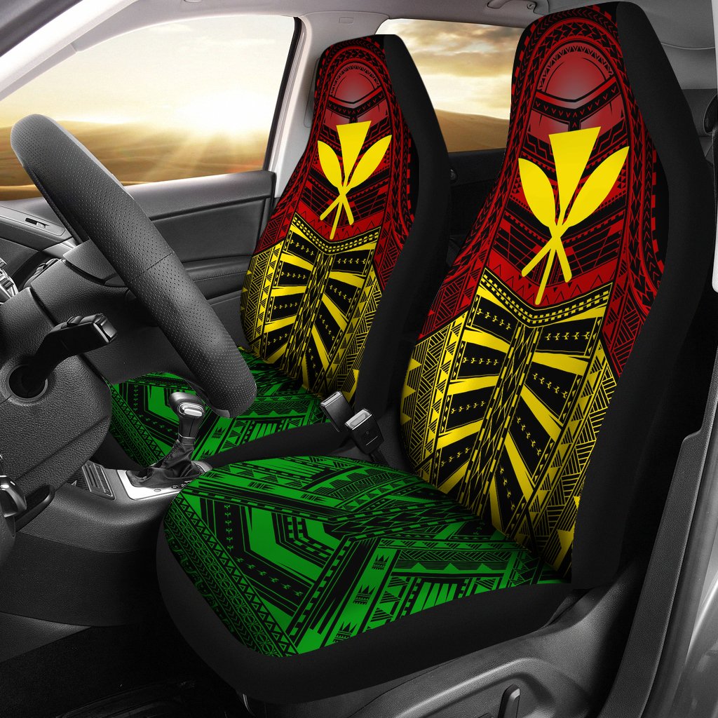Hawaii Car Seat Covers - Kanaka Maoli Polynesian Multiple Universal Fit Art - Polynesian Pride