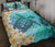Polynesian Turtle Quilt Bed Set, Plumeria With Hibiscus Quilt And Pillow Cover - Polynesian Pride