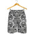 Polynesian Tribal Men's Shorts Black White - Polynesian Pride