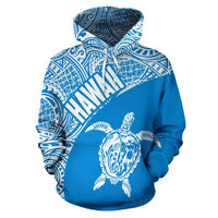Hawaii Hoodie Turtle Mermaid Polynesian Tattoo 02 - Polynesian Pride