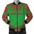 Vanuatu Flag Polynesian Chief Men's Bomber Jacket Green - Polynesian Pride