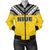 Niue Women's Bomber Jacket - Polynesian Design Black - Polynesian Pride