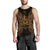 Vanuatu Polynesian Men Tank Top Map Gold Gold - Polynesian Pride