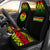 French Polynesia Custom Personalised Car Seat Covers - French Polynesia Coat Of Arms Fog Reggae Style Universal Fit Reggae - Polynesian Pride
