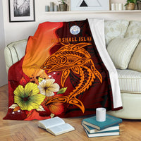 Marshall Islands Premium Blankets - Tribal Tuna Fish - Polynesian Pride