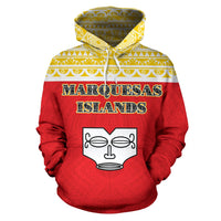 Marquesas Islands All Over Hoodie Polynesian Hoodie Style - Polynesian Pride