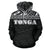 Tonga All Over Hoodie Polynesian Black Version - Polynesian Pride