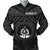 Vanuatu Men's Bomber Jacket - Vanuatu Seal With Polynesian Tattoo Style Black - Polynesian Pride