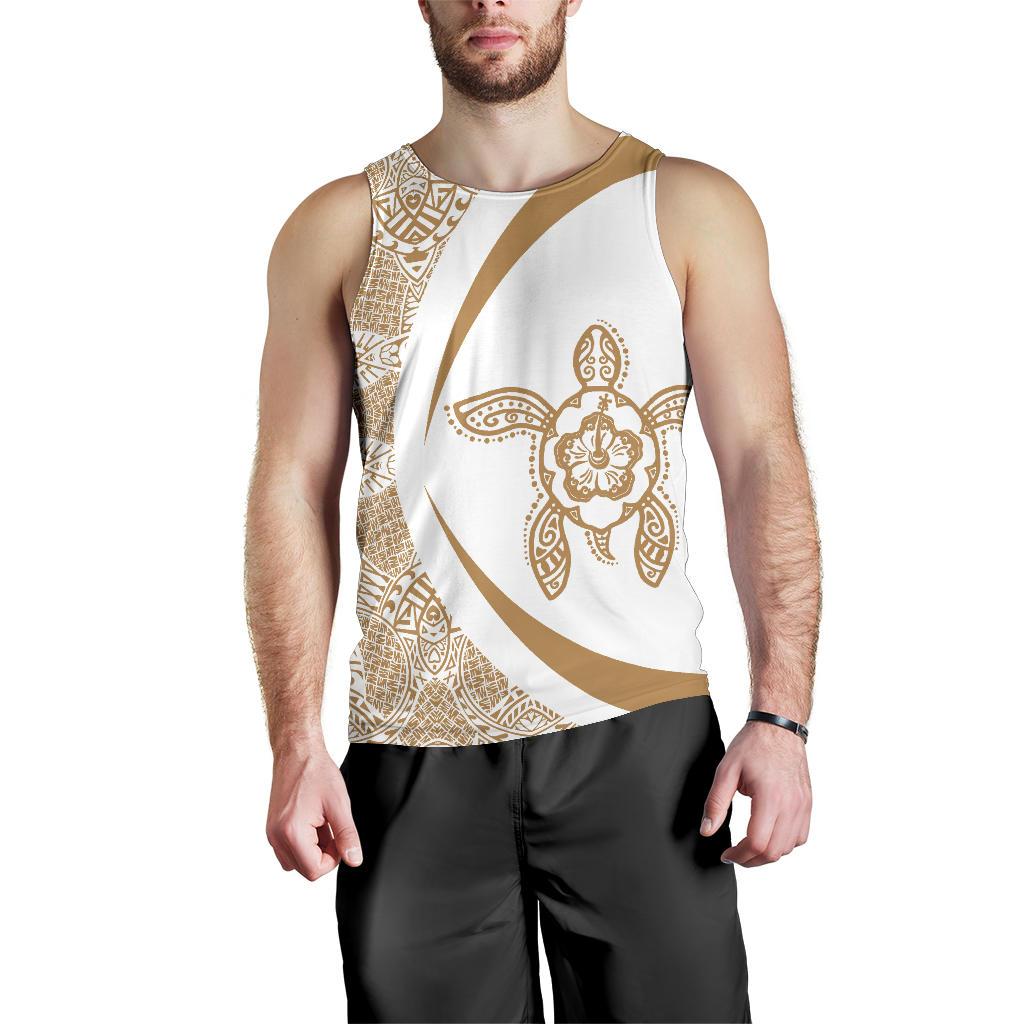 Hawaii Turtle Polynesian Men's Tank Top - Circle Style - Polynesian Pride