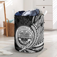 Federated States of Micronesia Laundry Basket - Wings Style Laundry Basket - Federated States of Micronesia One Size Black - Polynesian Pride