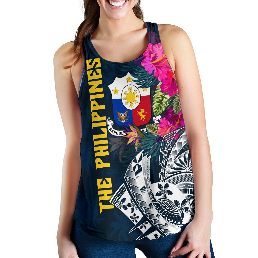 The Philippines Women's Racerback Tank - Summer Vibes - Polynesian Pride