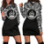 Vanuatu Women Hoodie Dress - Vanuatu Coat Of Arms Polynesian Black Color Black - Polynesian Pride