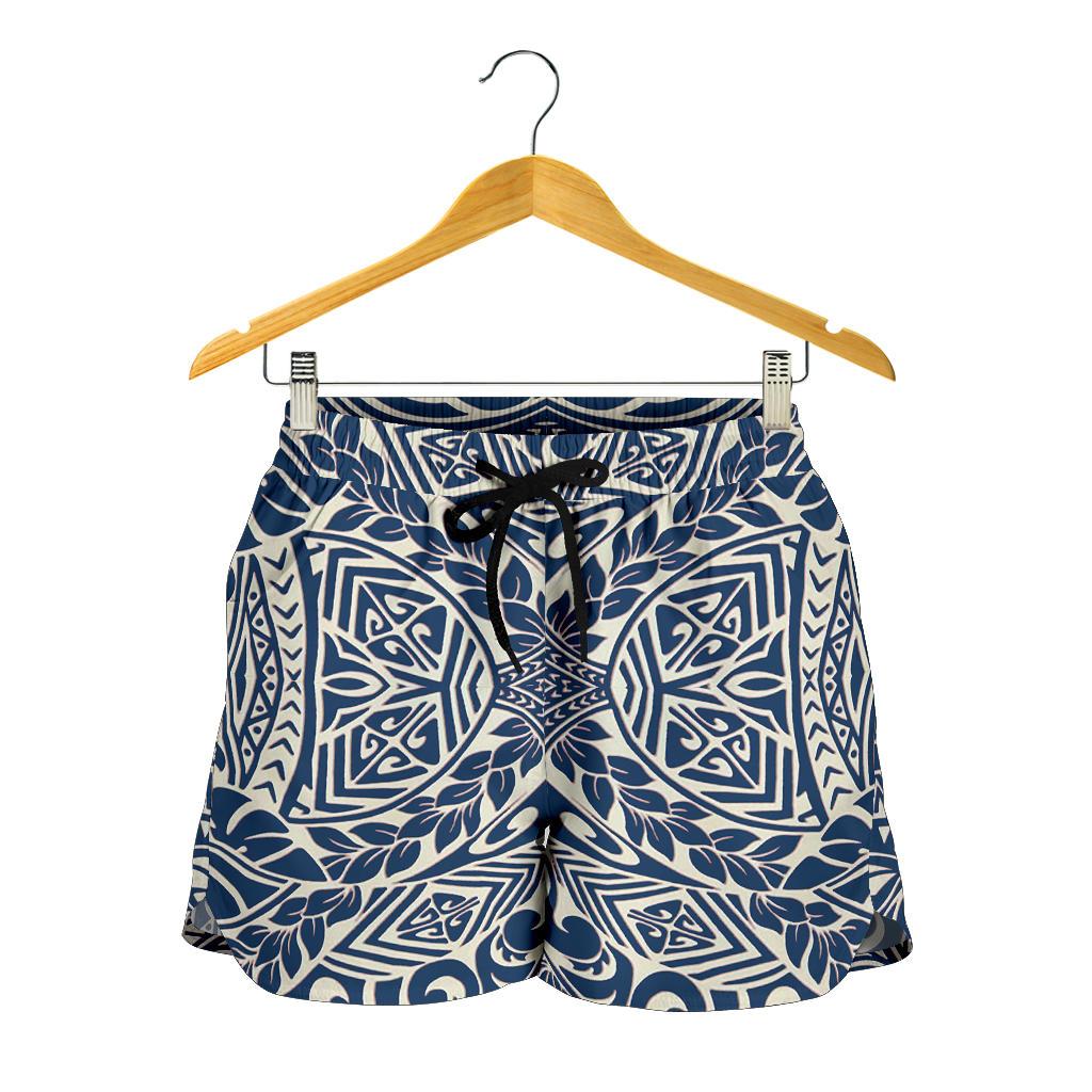 Polynesian Tribal Women's Shorts Blue - Polynesian Pride
