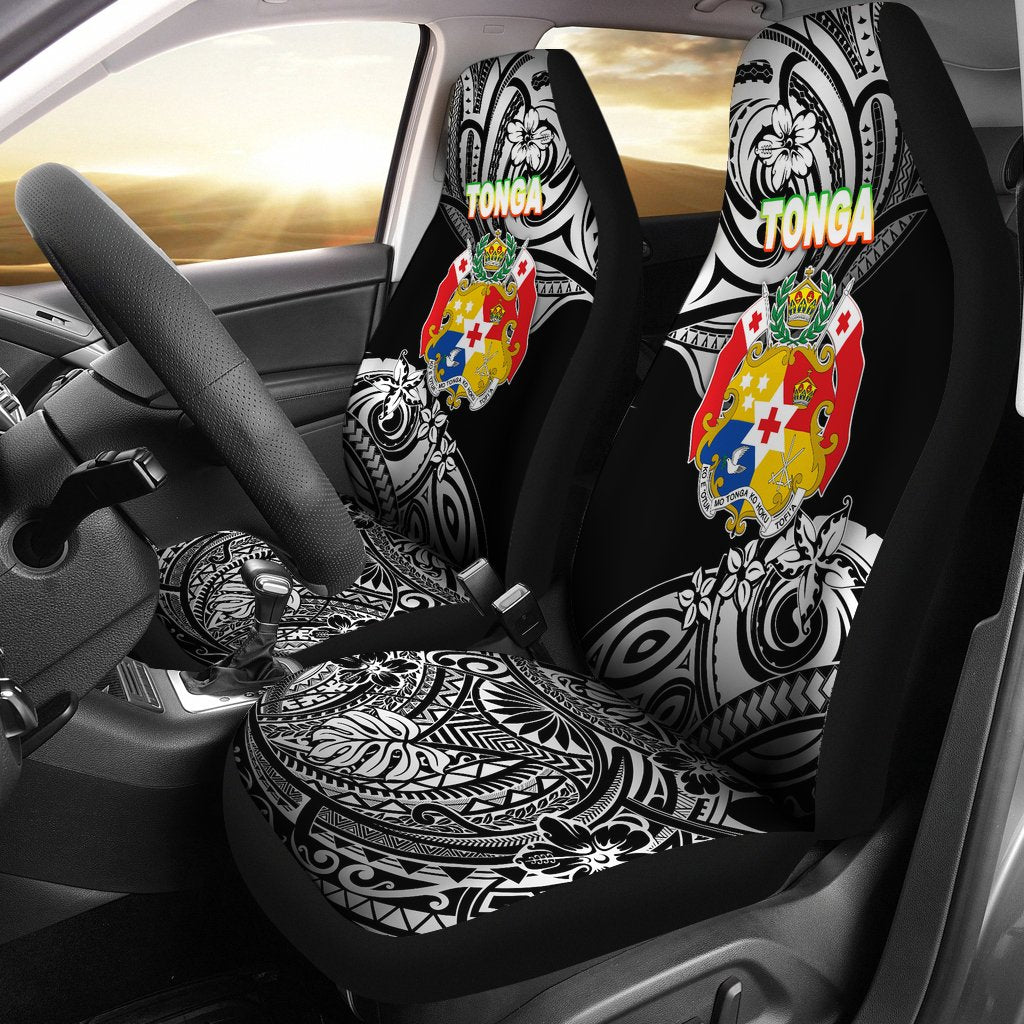 Mate Ma'a Tonga Rugby Car Seat Covers Polynesian Unique Vibes - Black Universal Fit Art - Polynesian Pride